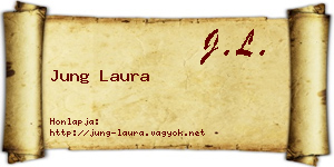 Jung Laura névjegykártya